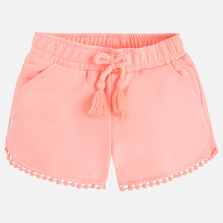 Peach Tassel Knit Shorts