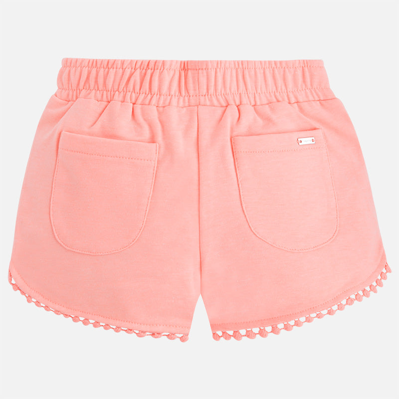 Peach Tassel Knit Shorts