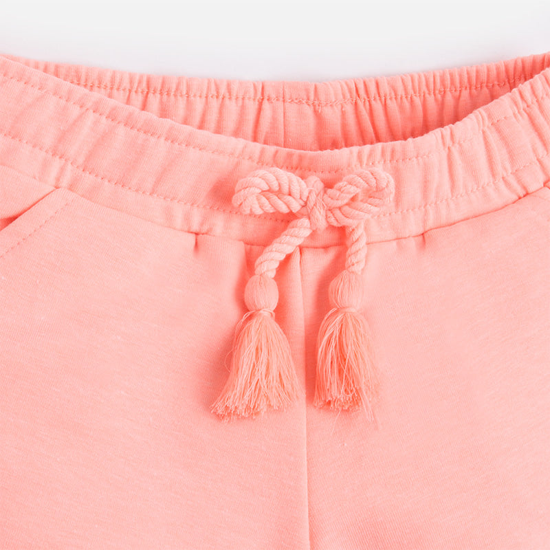 Peach Tassel Knit Shorts
