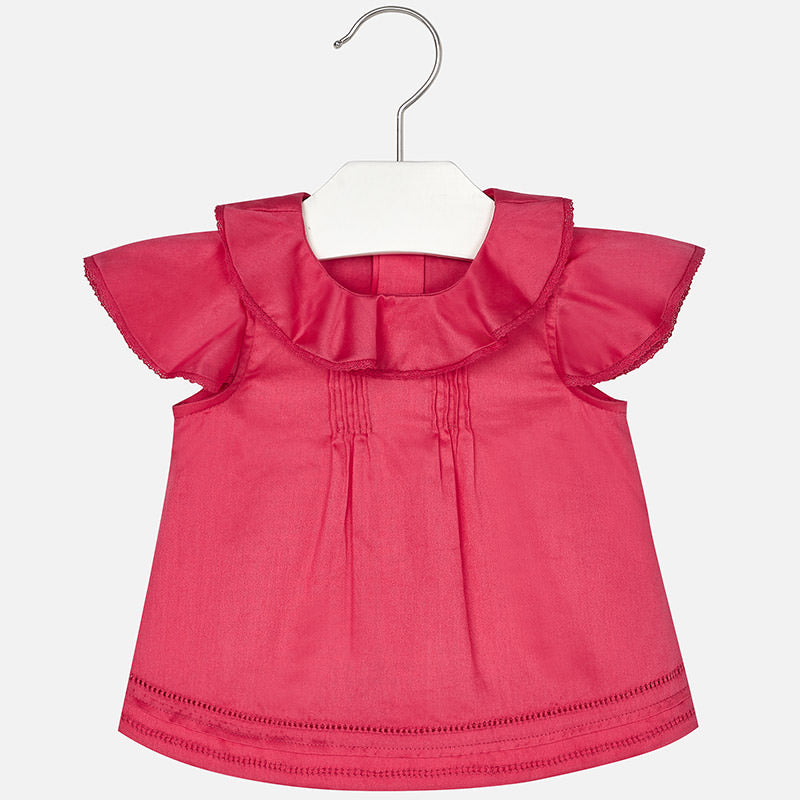 Fuchsia Ruffle Blouse