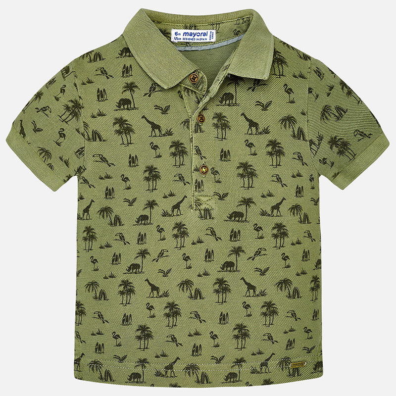 Olive Green Safari Polo Shirt