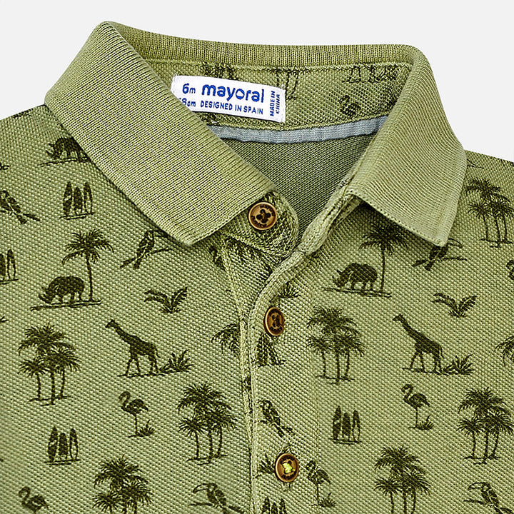 Olive Green Safari Polo Shirt