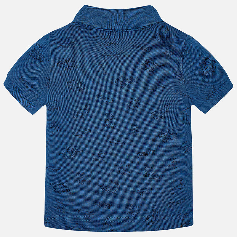 Blue Dino Polo Shirt