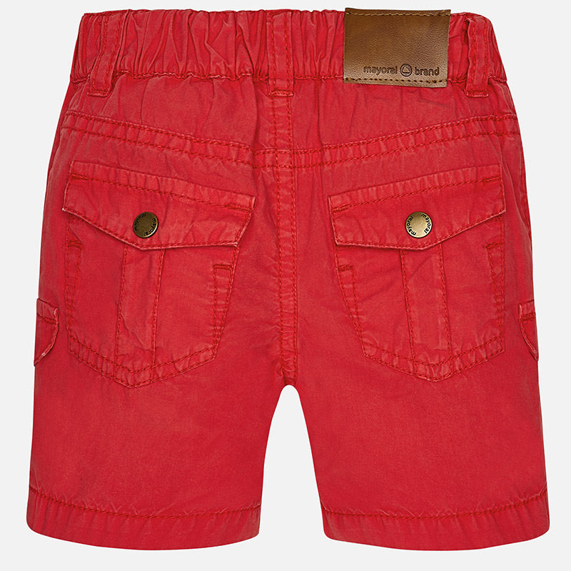 Cherry Poplin Bermuda Shorts