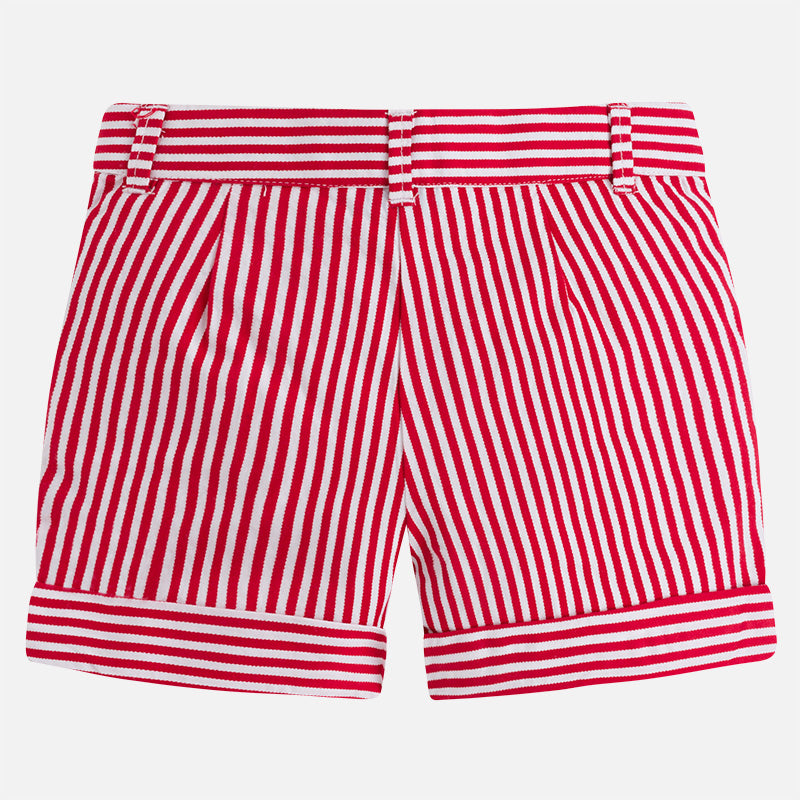 Red & White Stripe Shorts