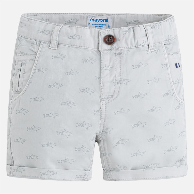 Stone Shark Print Shorts