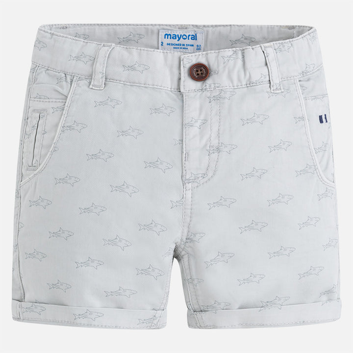 Stone Shark Print Shorts