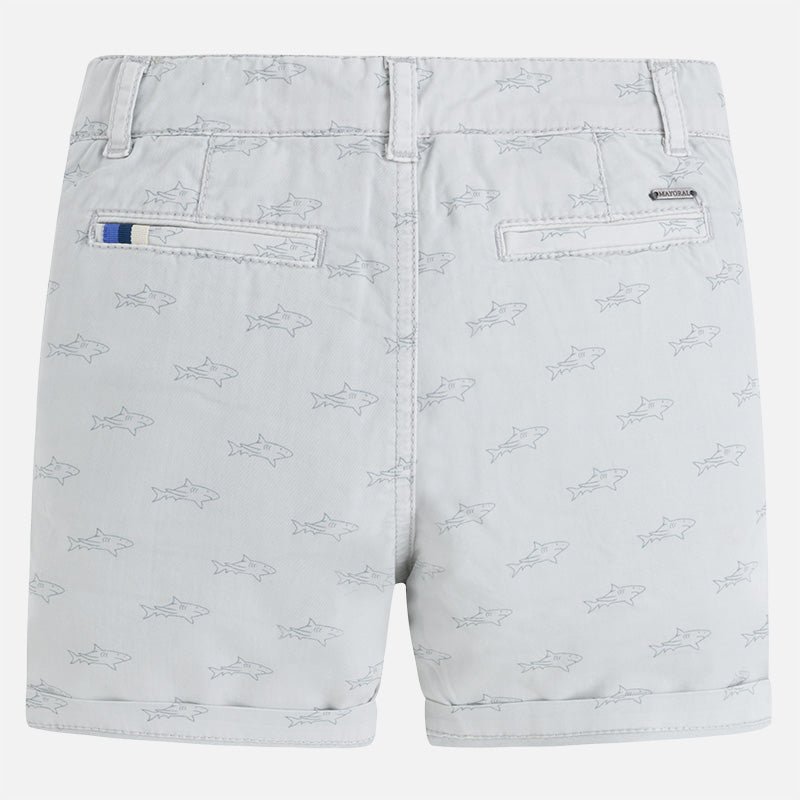 Stone Shark Print Shorts
