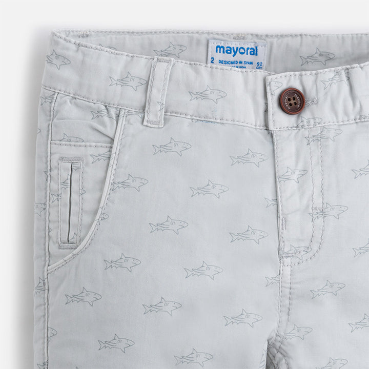 Stone Shark Print Shorts