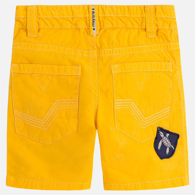 Yellow Patchwork Shorts