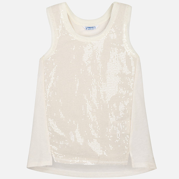 Champagne Sequin Top