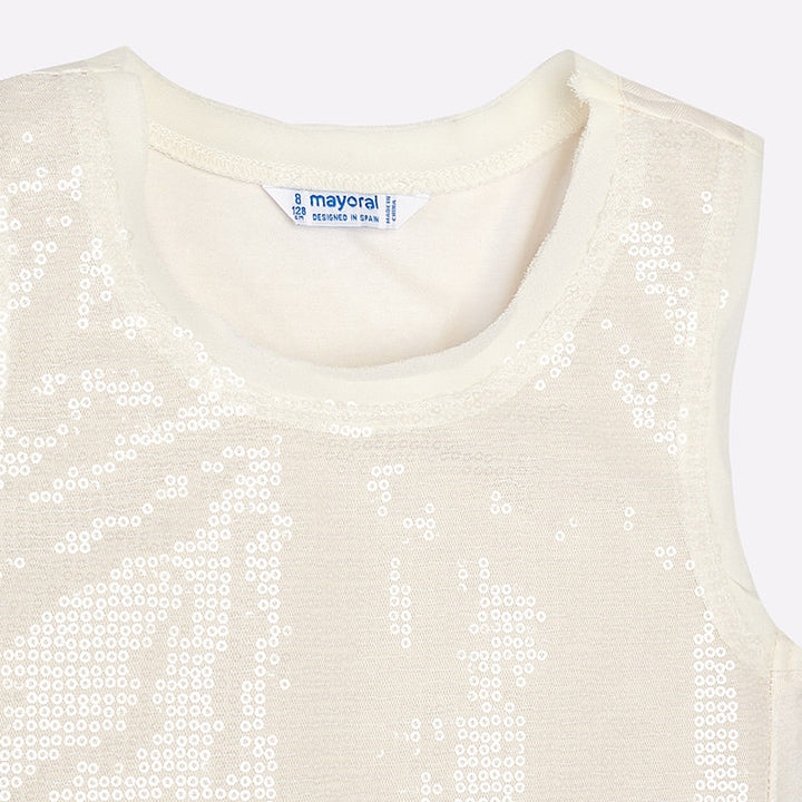 Champagne Sequin Top