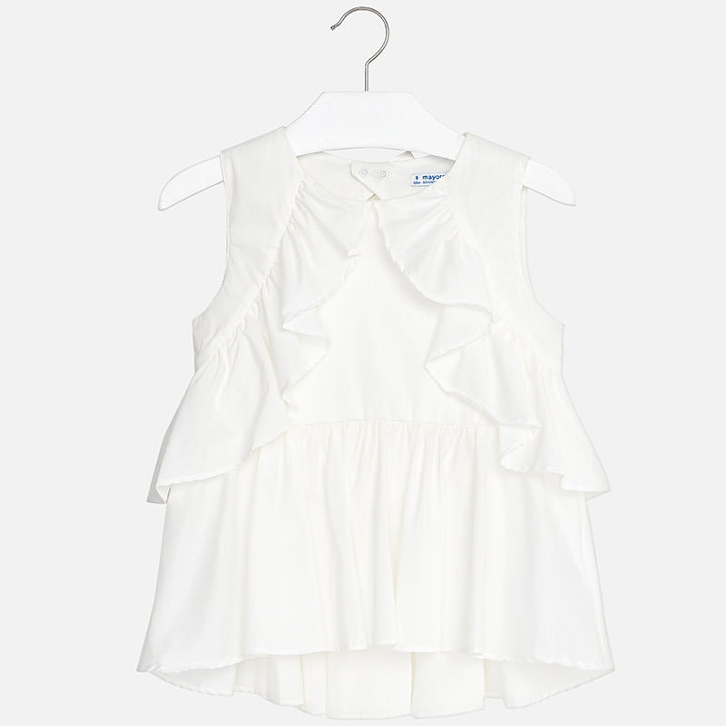 Ivory Ruffle Top