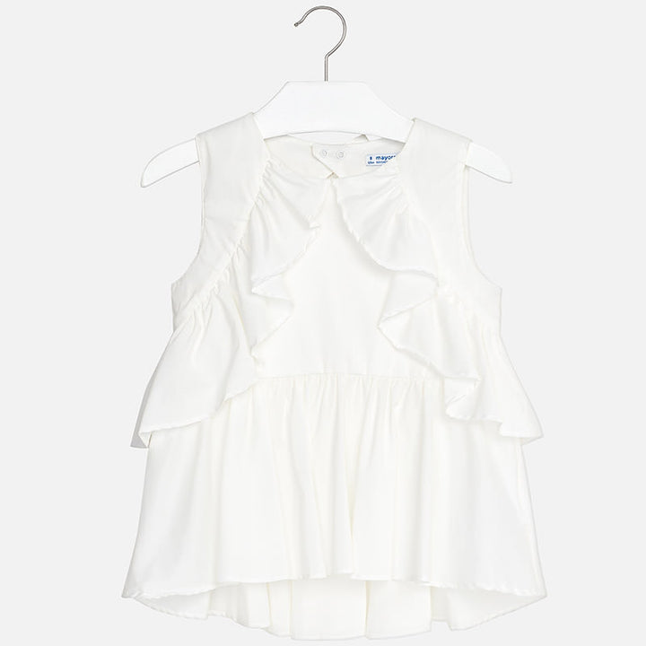 Ivory Ruffle Top