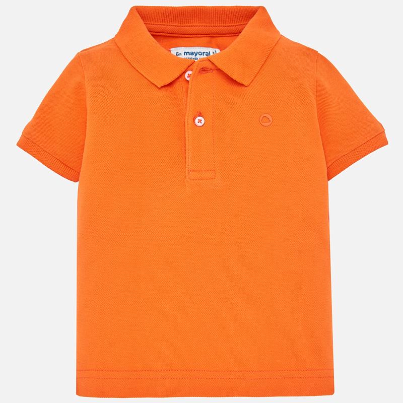 Orange Short Sleeved Polo Shirt