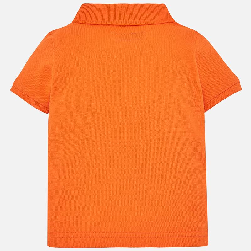 Orange Short Sleeved Polo Shirt