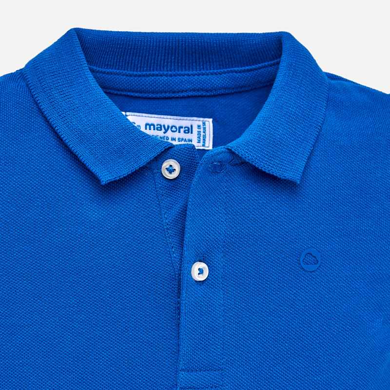 Blue Short Sleeved Polo Shirt