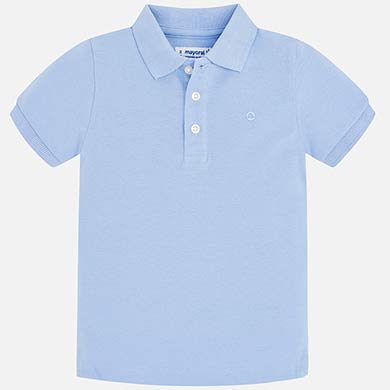 Light Blue Short Sleeve Polo Shirt