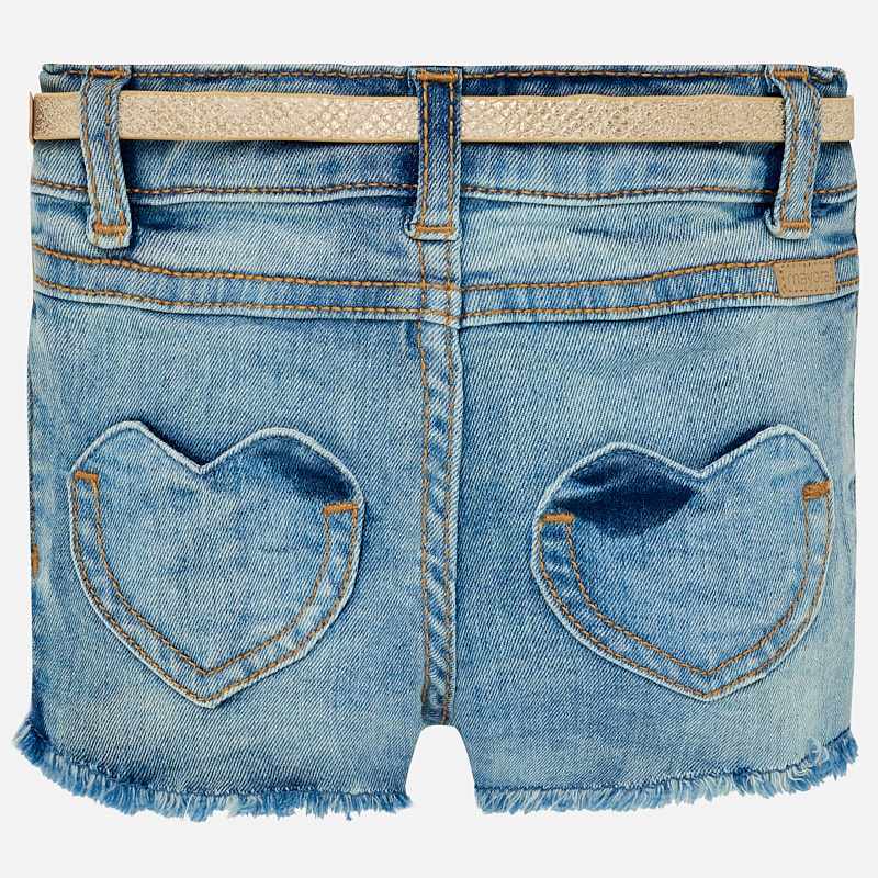 Denim Shorts With Belt