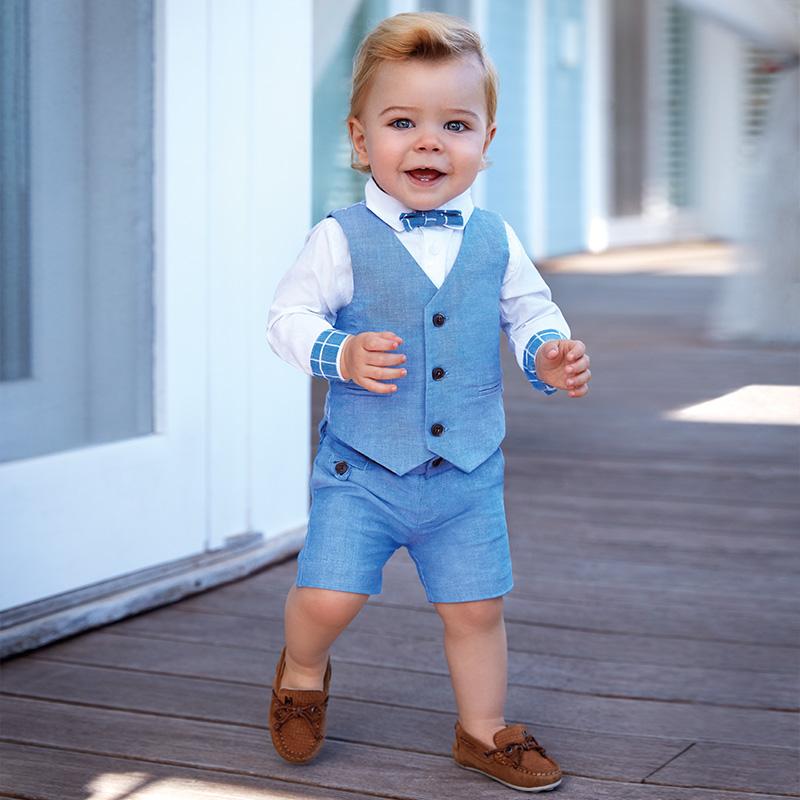 Light Blue Linen Vest