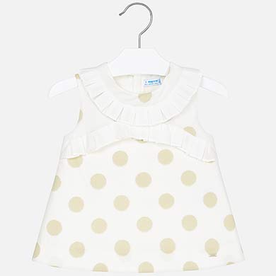 Gold Polka Dot Sleeveless Blouse