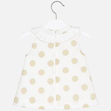 Gold Polka Dot Sleeveless Blouse