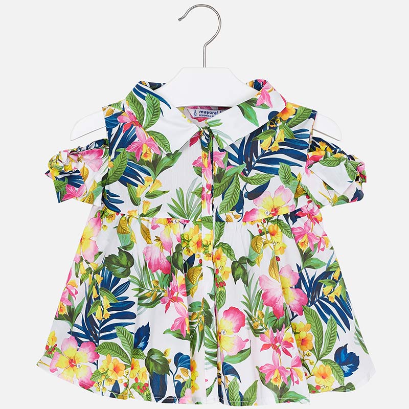 Floral Off-The-Shoulder Blouse