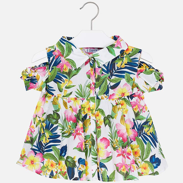 Floral Off-The-Shoulder Blouse