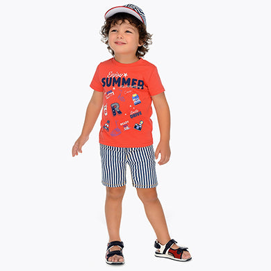 Striped Bermuda Shorts