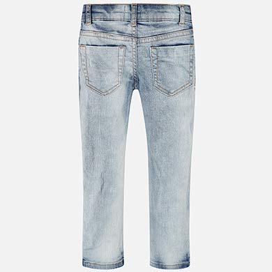 Bleached Denim Jeans