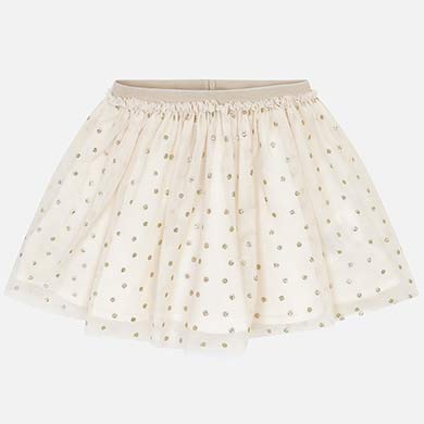 Gold Polka Dot Tulle Skirt