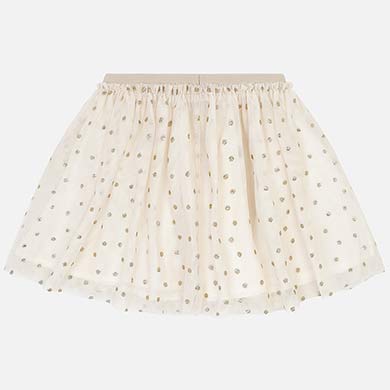 Gold Polka Dot Tulle Skirt