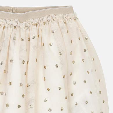 Gold Polka Dot Tulle Skirt