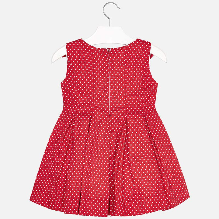 Red Polka Dot Dress With Bows