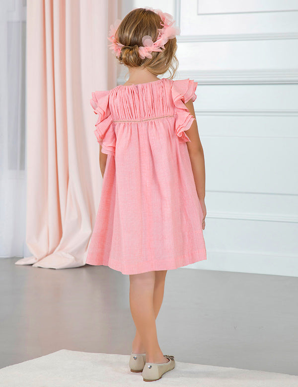 Ruffled Chiffon Dress