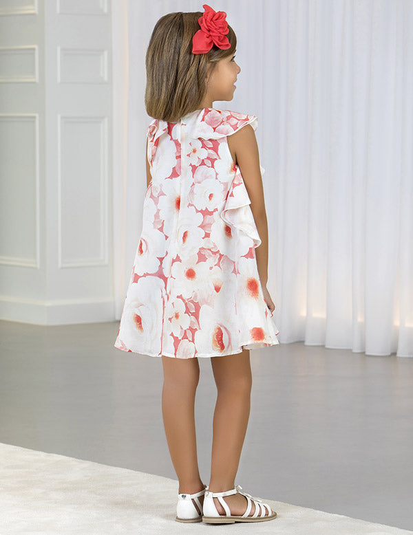 Floral Dress With Ruffles 