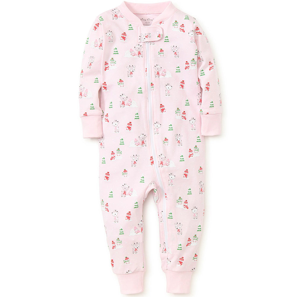 Light Pink Snow Day Pajama w/ Zipper