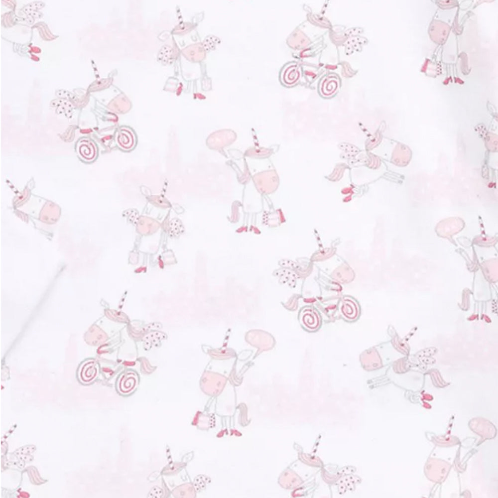 Unicorn Print Footie with Zipper