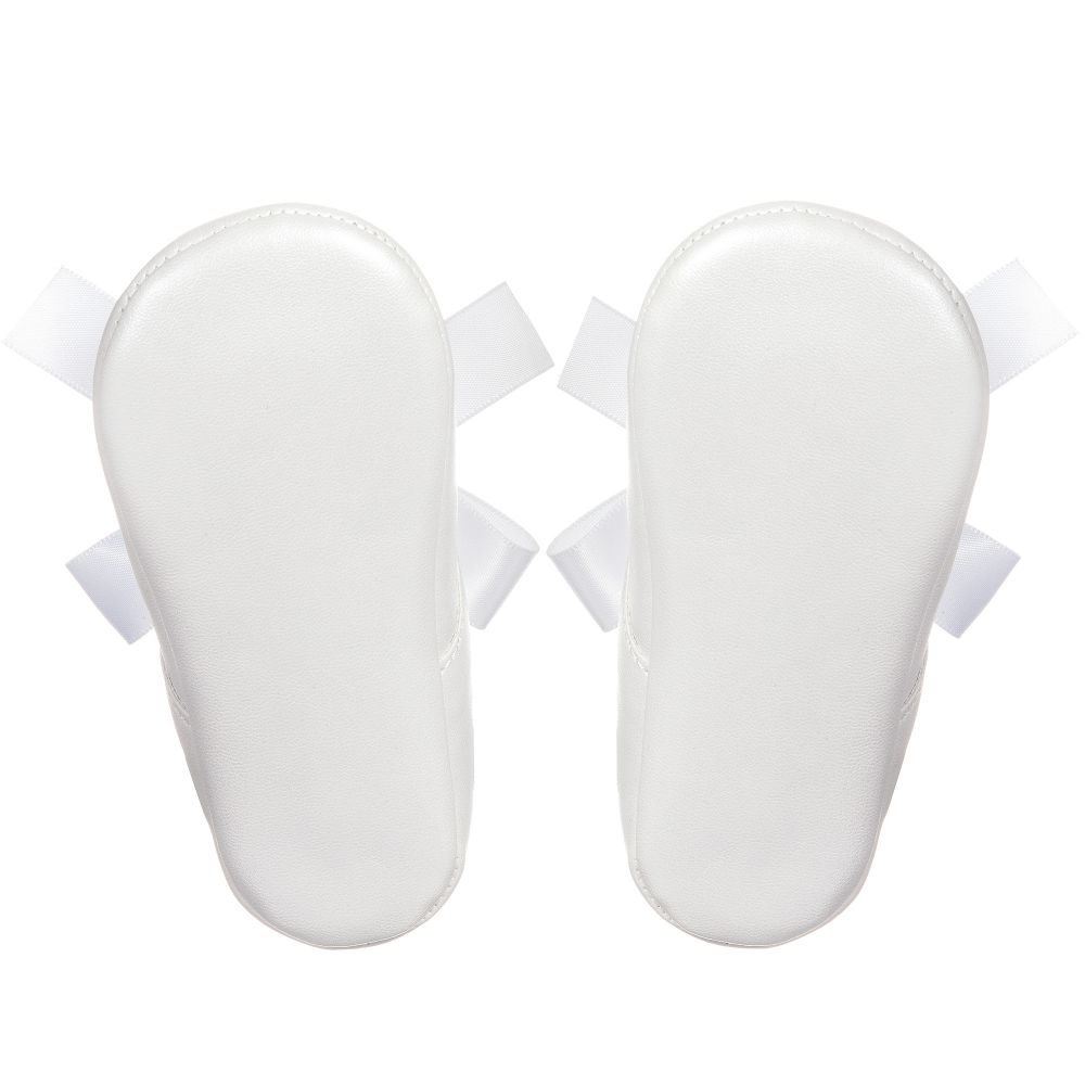 White Ribbon Pre-Walker Shoes