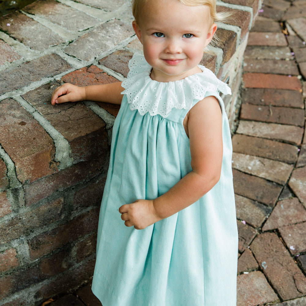 Seafoam Linen Float Dress