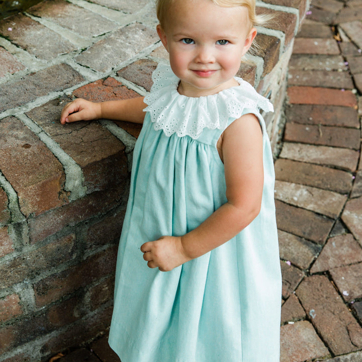 Seafoam Linen Float Dress