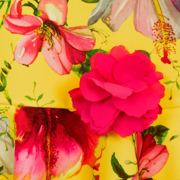 Yellow Floral Dress