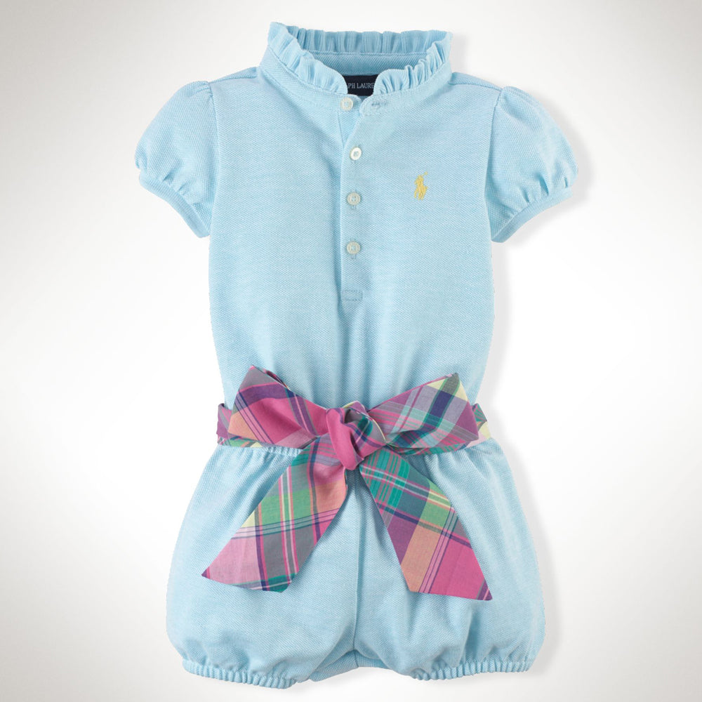 Girls Ruffle Collar Romper