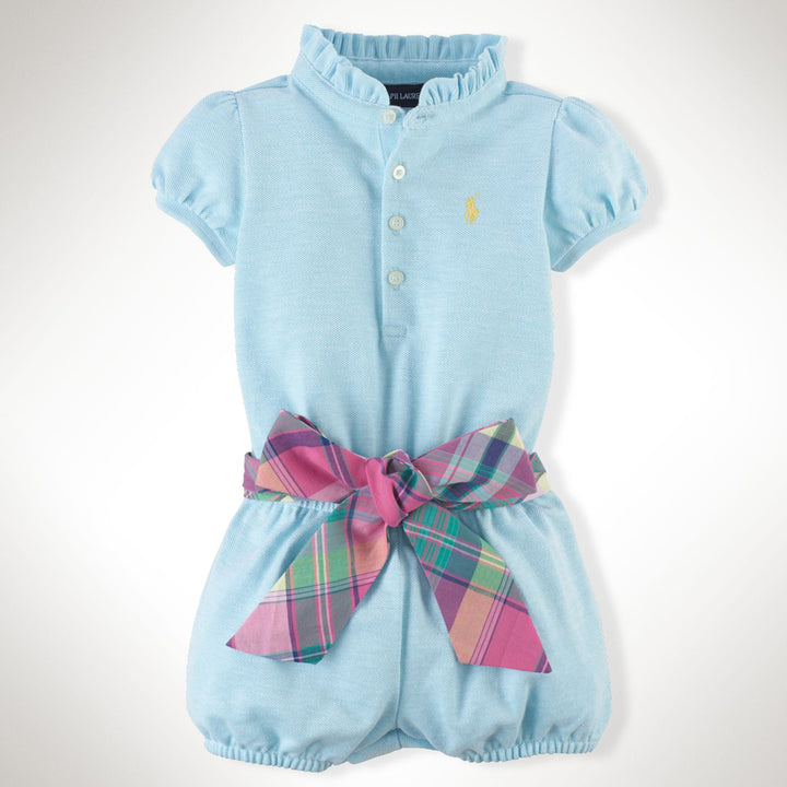 Girls Ruffle Collar Romper