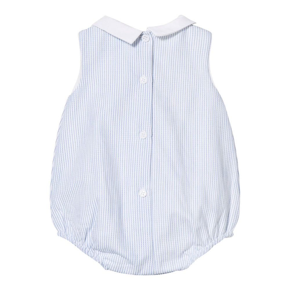 Blue & White Striped Bubble