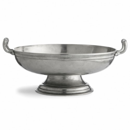Peltro (Romana) Large Footed Bowl with Handles