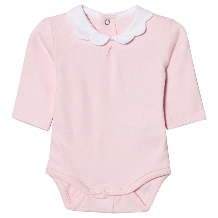 Pink Scallop Collar Onesie