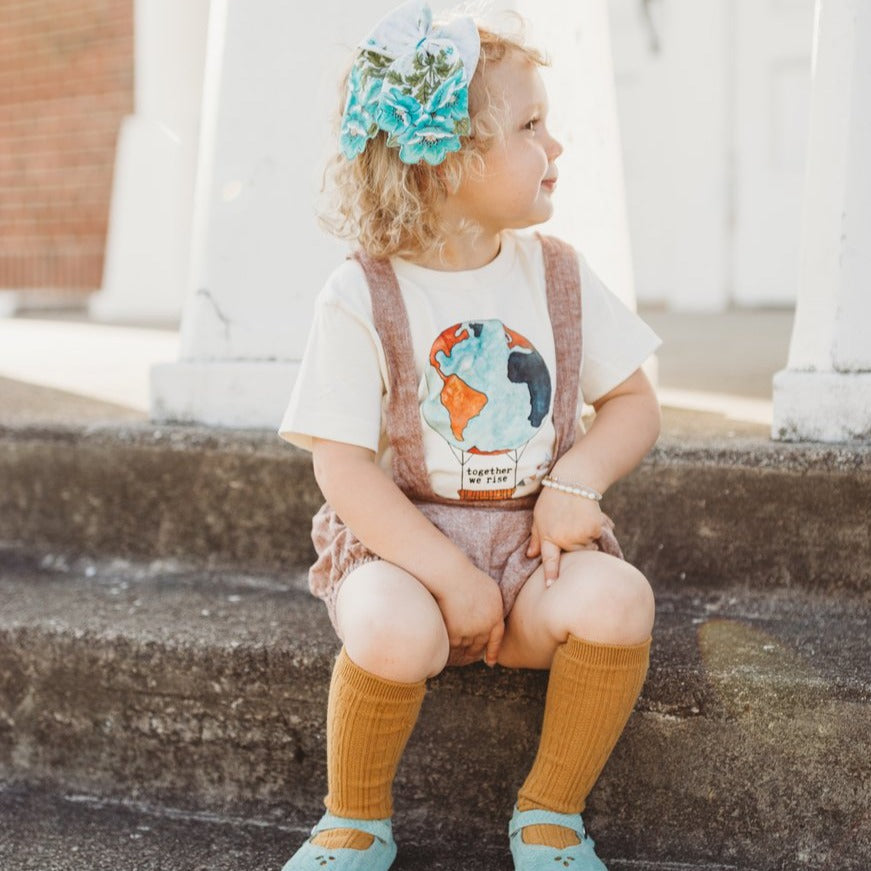 Mustard Cable Knit Knee High Socks