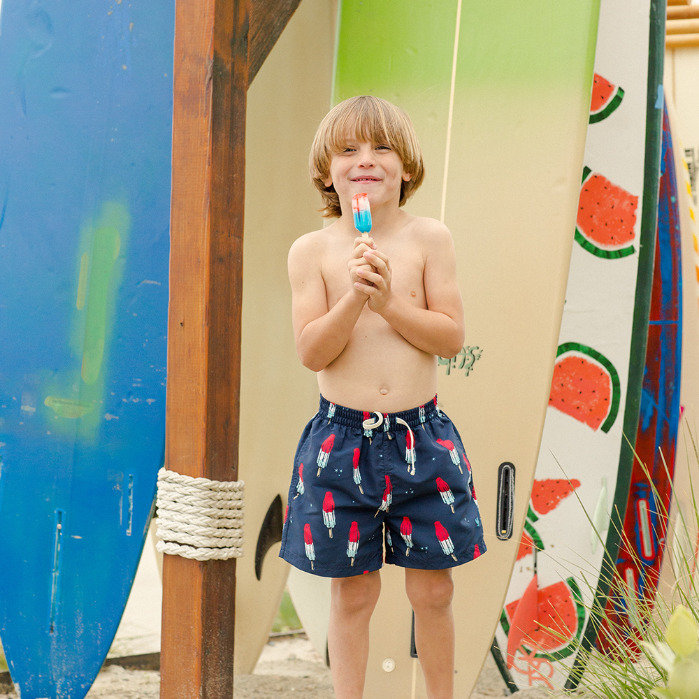 Dress Blues Rocket Pop Swim Trunk