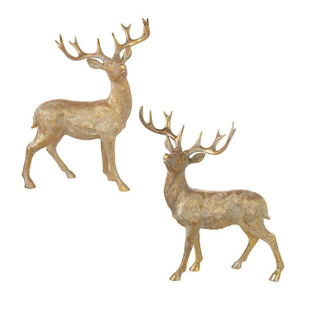 Gold Glittered Reindeer